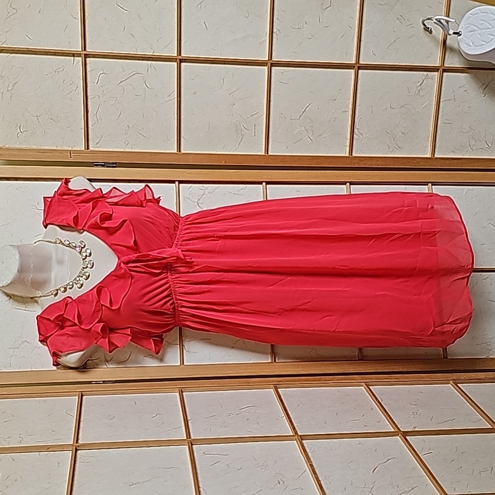 Women Coral Sophia Christina dress Size 4